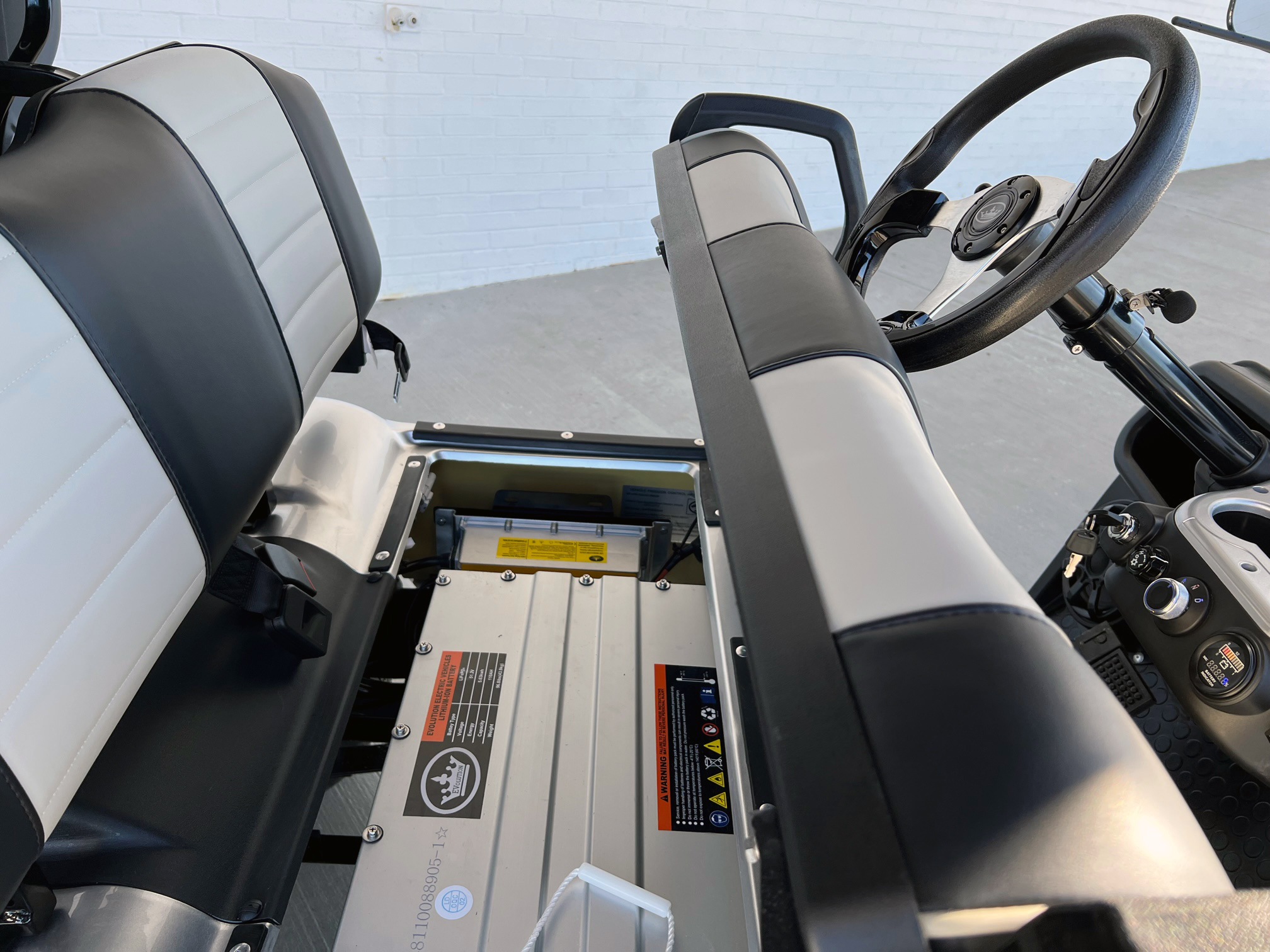 Silver Evolution Classic 4 Plus Golf Cart Golf Carts Lifted